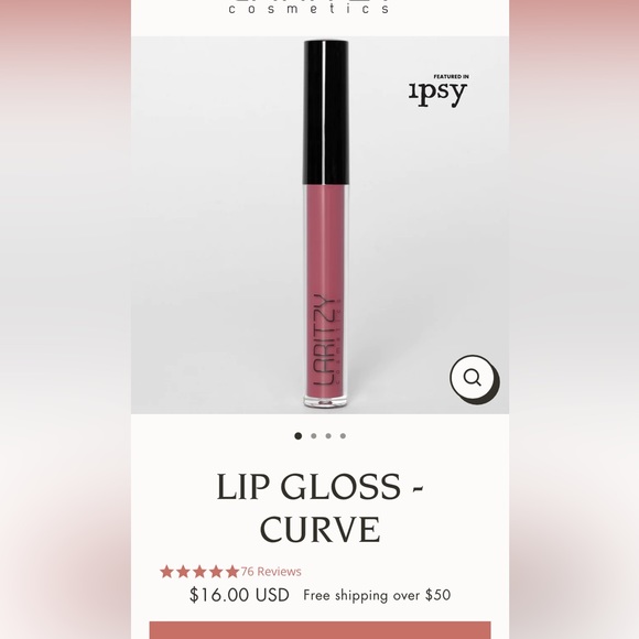 Unused original box laritzy lip gloss in “curve” light mauve - Picture 1 of 1